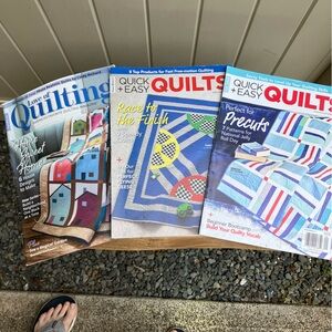 Fons and Porter's Quilting magazines bundle of 3 2022-2023 crafting, sewing